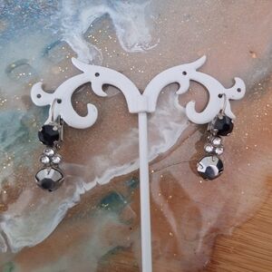 Sorrelli Black and Silver Crystal Earrings